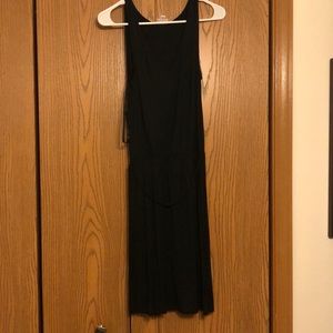 Black midi dress